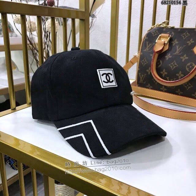 Chanel女士帽子 香奈兒線條珍珠棒球帽鴨舌帽  mm1115